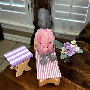 Jellycat London Kooky Nail Polish Cosmetics Make Up Plush Rare/Retired Soft Toy